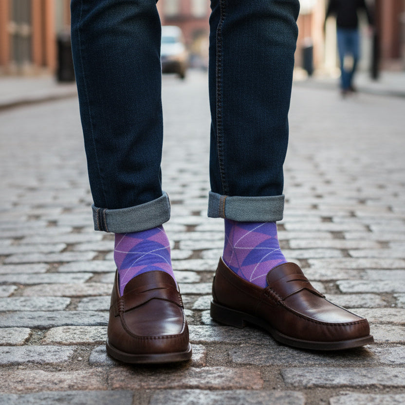 Purple Argyle