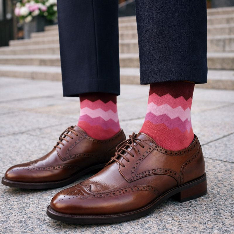 Pink with Pink and Purple Zig Zag