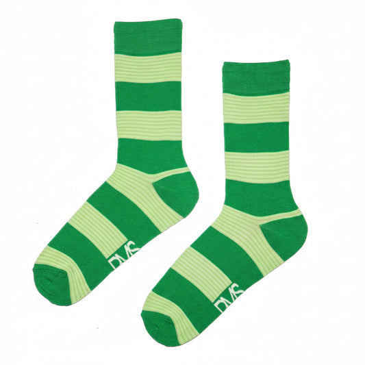 Green with Thin Grey Stripe