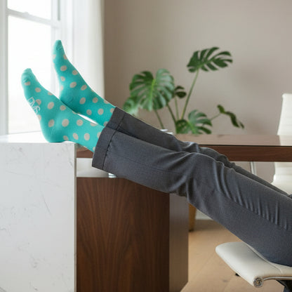 Aqua with Grey Spot
