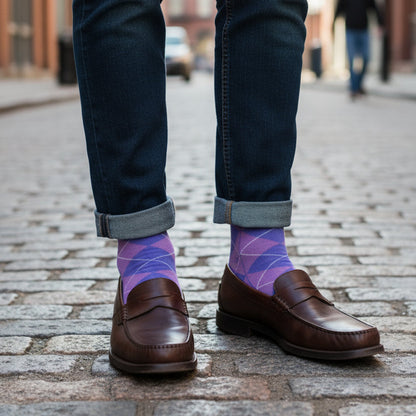 Purple Argyle