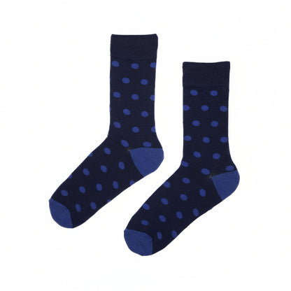 Navy with Blue Spot