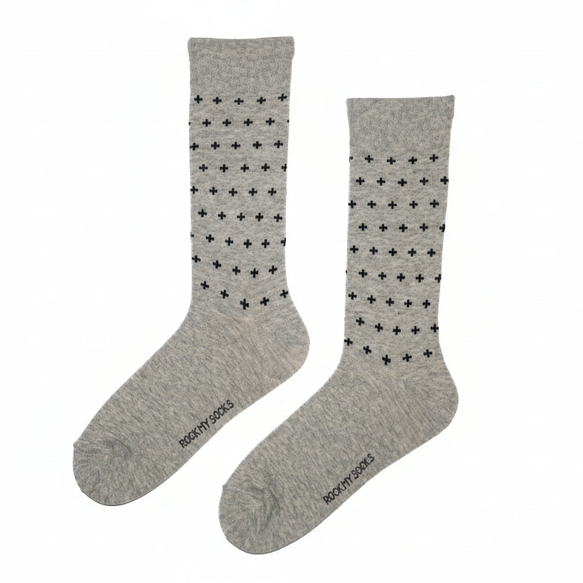 Grey with Black Cross
