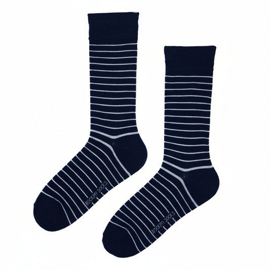 Navy with White Stripe