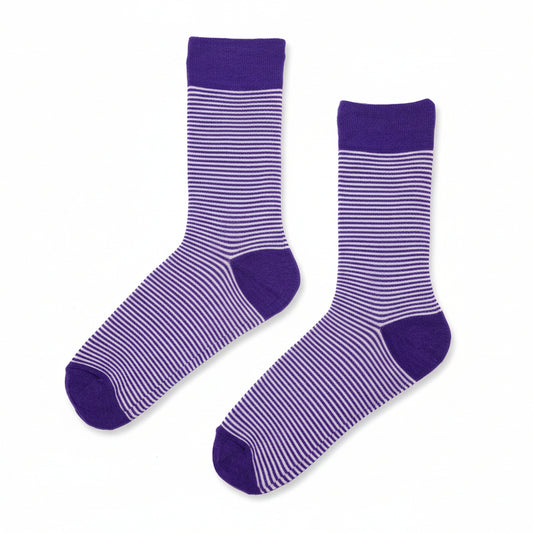 Purple and White Thin Stripe